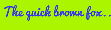 Image with Font Color 3737E7 and Background Color ACF500
